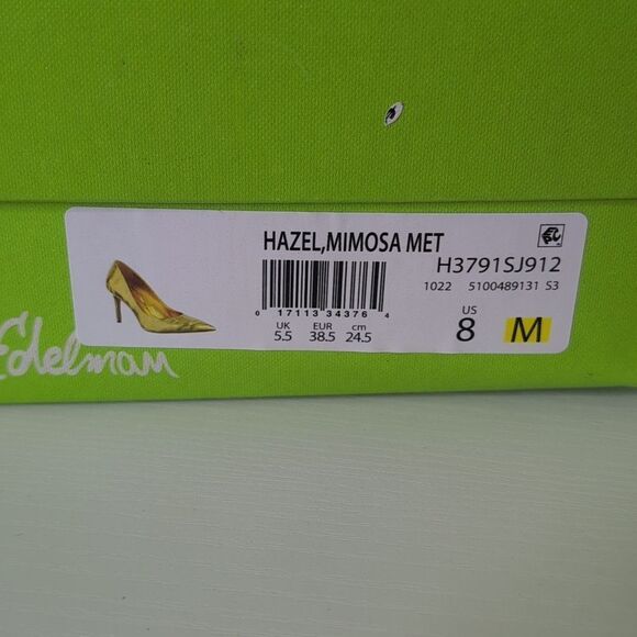Sam Edelman Size 8 Hazel Heels In Metallic Mimosa, NEW - Picture 3 of 12